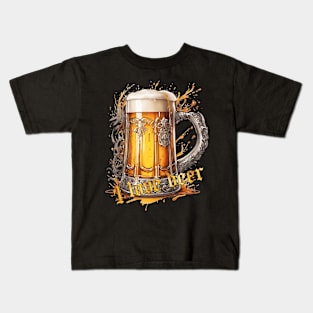 Mug Beers - I love beer Kids T-Shirt